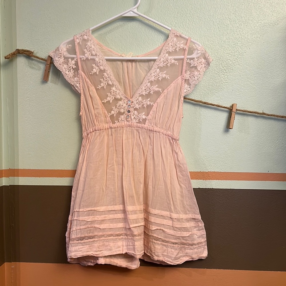 Pink summer top